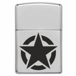 Запальничка газова у стилі Zippo Зірка Капітана Америки - FATLINE Запальничка газова у стилі Zippo Зірка Капітана Америки