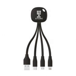 Зарядний кабель 3 в 1 Бля* яке я вже старе - FATLINE Зарядний кабель 3 в 1 Бля* яке я вже старе