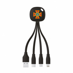 Зарядний кабель 3 в 1 ДСНС. - FATLINE Зарядний кабель 3 в 1 ДСНС.