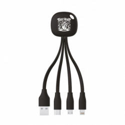 Зарядний кабель 3 в 1 ТОКСИЧНЕ СЕРЦЕ - FATLINE Зарядний кабель 3 в 1 ТОКСИЧНЕ СЕРЦЕ