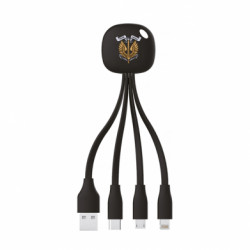 Зарядний кабель 3 в 1 Вірний завжди! морська піхота України - FATLINE Зарядний кабель 3 в 1 Вірний завжди! морська піхота України