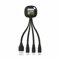 Зарядний кабель 3 в 1 Вівця: де я нах*й. Донецьк - FATLINE Зарядний кабель 3 в 1 Вівця: де я нах*й. Донецьк