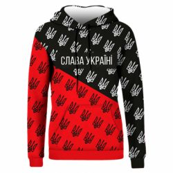 Жіноча 3D худі Слава Україні, смерть ворогам!