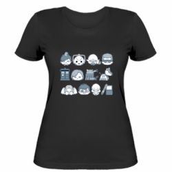 Женская футболка Doctor who icons