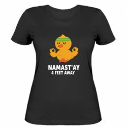 Женская футболка Duck Namast'ay Away - FATLINE Женская футболка Duck Namast'ay Away