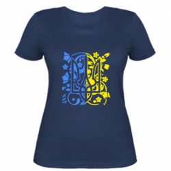 Женская футболка Герб в узорах