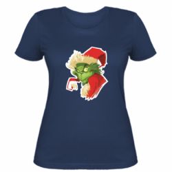 Женская футболка Гринч портрет - FATLINE Женская футболка Гринч портрет