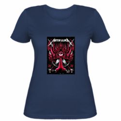 Женская футболка Metallica poster - FATLINE Женская футболка Metallica poster