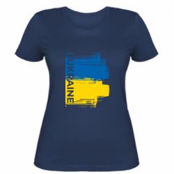 Женская футболка Ragged Flag of Ukraine - FATLINE Женская футболка Ragged Flag of Ukraine