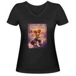 Жіночі футболки з V-подібним вирізом - FATLINE