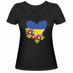 Женские футболки с V-образным вырезом - FATLINE