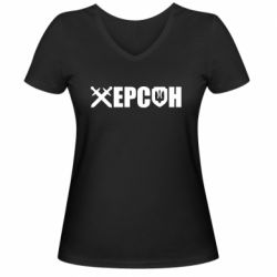 Жіночі футболки з V-подібним вирізом - FATLINE