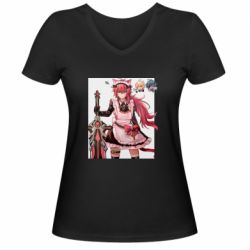 Женские футболки с V-образным вырезом - FATLINE