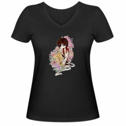 Женские футболки с V-образным вырезом