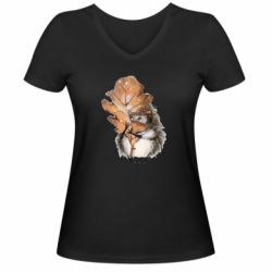 Женские футболки с V-образным вырезом