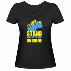 Женские футболки с V-образным вырезом