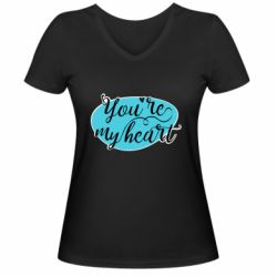 Жіночі футболки з V-подібним вирізом