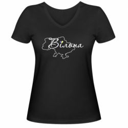 Жіночі футболки з V-подібним вирізом - FATLINE