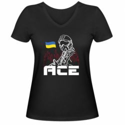 Женские футболки с V-образным вырезом - FATLINE