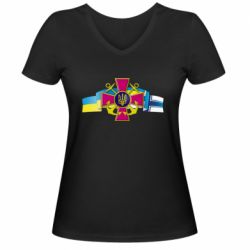 Женские футболки с V-образным вырезом