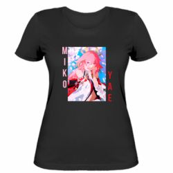 Женская футболка Yae Miko art - FATLINE Женская футболка Yae Miko art