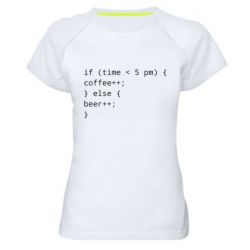 Женские спортивные футболки