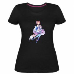 Женские стрейчевые футболки