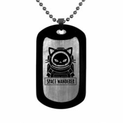 Жетон армейский Space wanderer cat - FATLINE Жетон армейский Space wanderer cat
