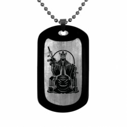 Жетон армейский титановый Череп на троне - FATLINE Жетон армейский титановый Череп на троне