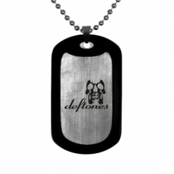 Жетон армейский титановый Deftones logo - FATLINE Жетон армейский титановый Deftones logo
