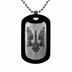 Жетон армійський титановий Крилатий герб тризуб - FATLINE Жетон армійський титановий Крилатий герб тризуб