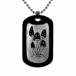 Жетон армейский титановый Волшебные Звездные Грибы - FATLINE Жетон армейский титановый Волшебные Звездные Грибы