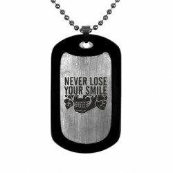 Жетон армейский титановый Never Lose Your Smile - FATLINE Жетон армейский титановый Never Lose Your Smile