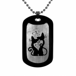 Жетон армейский титановый Объятия - FATLINE Жетон армейский титановый Объятия