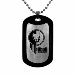 Жетон армейский титановый Pitbull loco - FATLINE Жетон армейский титановый Pitbull loco