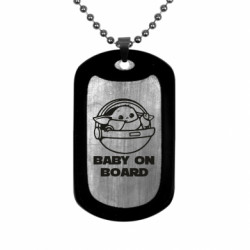 Жетон армійський титановий Вaby on board - FATLINE Жетон армійський титановий Вaby on board