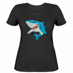 Женская футболка Акула. - FATLINE Женская футболка Акула.