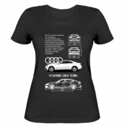 Женская футболка Audi S5 - FATLINE Женская футболка Audi S5