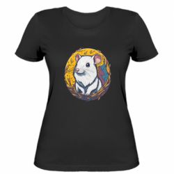 Жіноча футболка Білий щур - FATLINE Жіноча футболка Білий щур