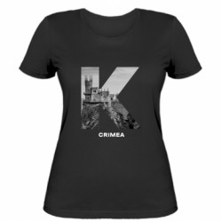 Женская футболка Crimea Black & White - FATLINE Женская футболка Crimea Black & White