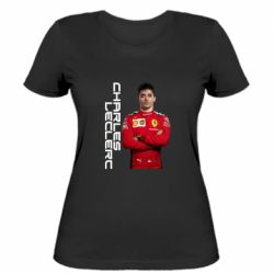 Женская футболка F1 Charles Leclerc