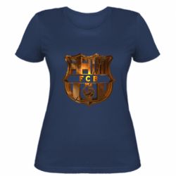 Женская футболка ФК Барселона gold