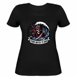 Жіноча футболка FROM WATER TO WAR — МОРПІХ З ВОДИ В БІЙ