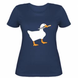 Женская футболка Гусь с ножом - FATLINE Женская футболка Гусь с ножом