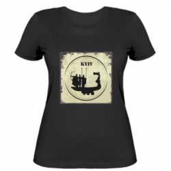 Жіноча футболка Київ Old School - FATLINE Жіноча футболка Київ Old School