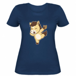 Жіноча футболка Лоша вдачі на рік Коня - FATLINE Жіноча футболка Лоша вдачі на рік Коня