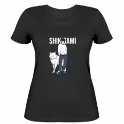 Женская футболка Megumi Fushiguro Shikigami - FATLINE Женская футболка Megumi Fushiguro Shikigami