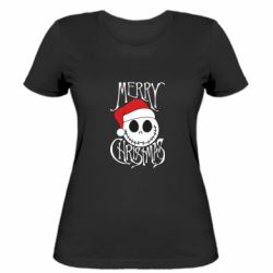 Женская футболка Merry Christmas Jack - FATLINE Женская футболка Merry Christmas Jack
