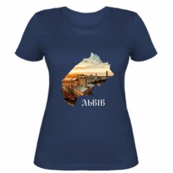 Женская футболка Город Львов