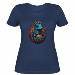 Женская футболка Рождение дракона - FATLINE Женская футболка Рождение дракона